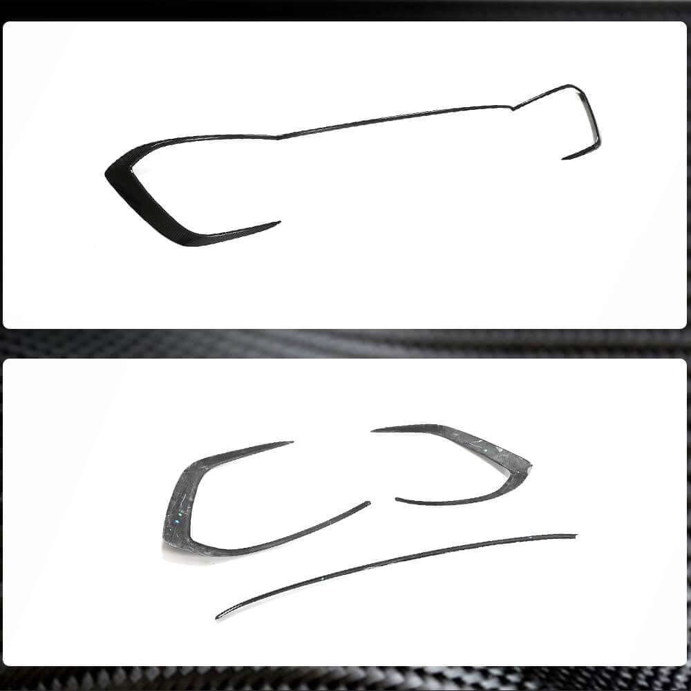 Front Bumper Pads (for GTI HB, Dry Carbon) for Volkswagen Golf 8