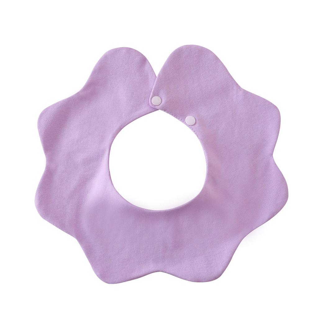 100% Cotton Baby Drool Bibs Soft Cloud 360° Wave Design Comfortable Drool Bandana for Infants Newborns