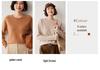 Women's Cashmere Round Neck Sweater: Autumn/Winter Loose Fit with Saddle Shoulder Design, Thick Base Layer.