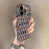 Retro Geometry for Apple 17promax Personalized Phone Case iPhone Lambskin Creative
