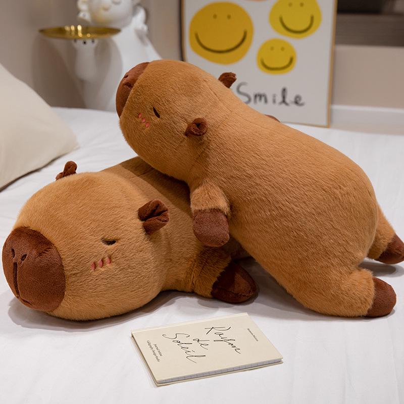 Detachable Washable Capybara Hugging Pillow Doll for Girls