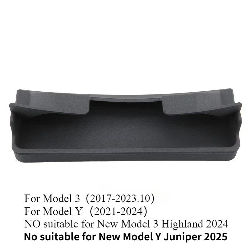 For Tesla Model Y Juniper Model 3 Highland Armrest Box Sunglasses Bag Storage Case Central Control Glasses Pocket Storage Box