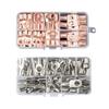60Pcs Wire Connectors Copper Wire Lugs Ring Terminals Battery Cable Lugs Battery Wire Welding Cable Connectors