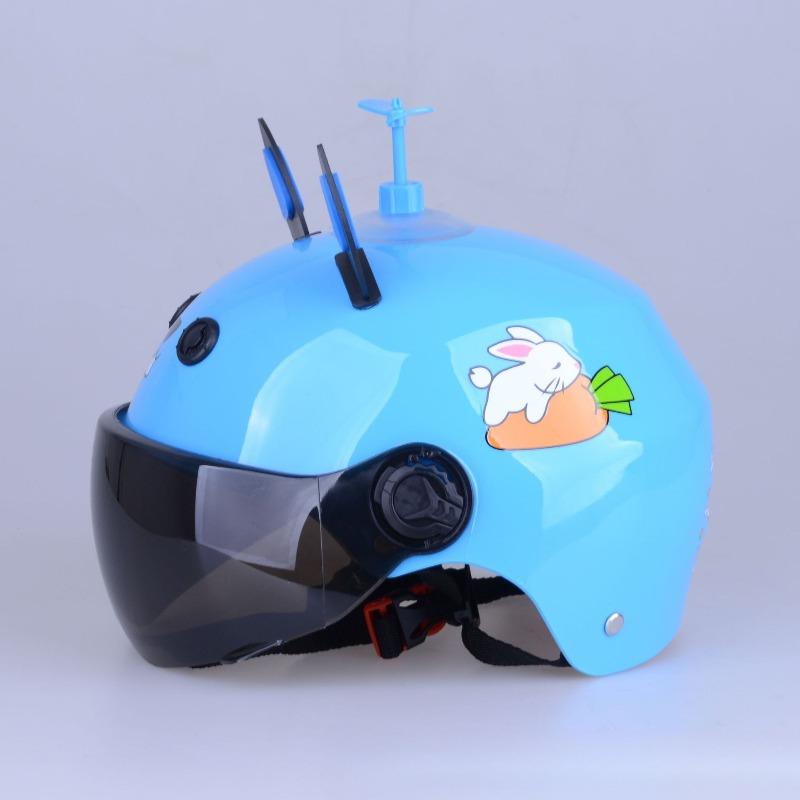 Children's Half Helmet Electric Vehicle Anti-fog Helmet Summer Full Helmet Boys and Girls Elementary School Helmet