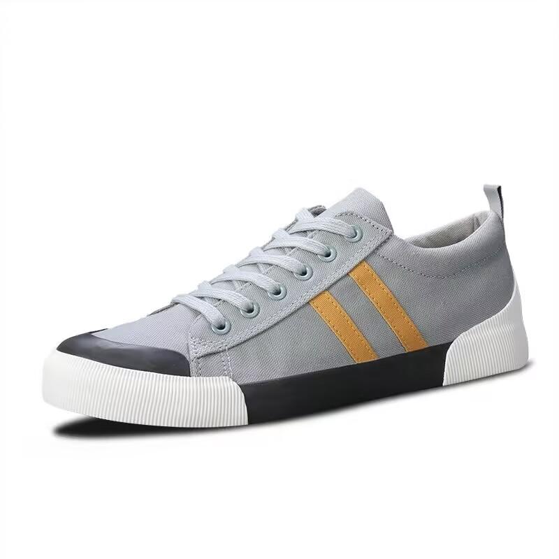 Summer Men's Canvas Shoes Outdoor Fashion Skateboard Shoes for Men Comfor Non-Slip Casual Sneakers Breathable Men Walking Shoes