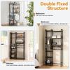 Above Toilet Storage Rack, 3-Tier Over The Toilet Shelf, Freestanding Bathroom Organizer Adjustable Storage Shelf Space Saver Rack for Restroom
