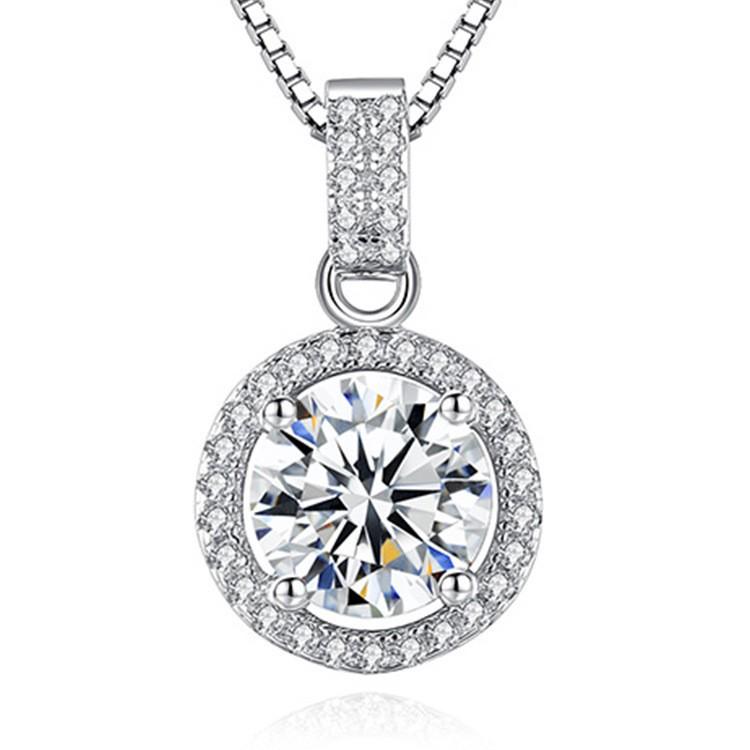 Europäisch-Amerikanische Luxus Zirkon Herz & Pfeil Anhänger Halskette Damen Schlüsselbeinkette Schmuck