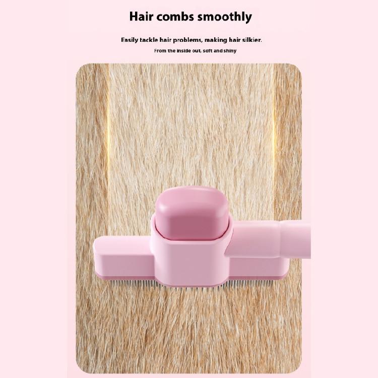 Cats Dog Comb Lice Cats Brush with Release Button Fleas Comb for Dogs Cats Pet Hair Removal Comb for Grooming Shedding