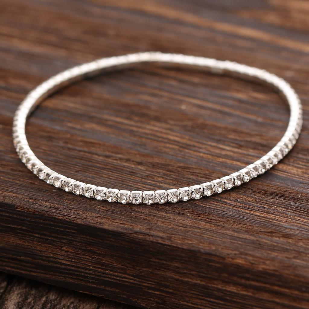 Color temperament high-grade colored diamond bracelet handmade fashion versatile multi-layer direct sales
