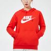 Nike Felpa Essential in Maglia con Logo Stampato Sportiva da Donna Rossa BV4127-675
