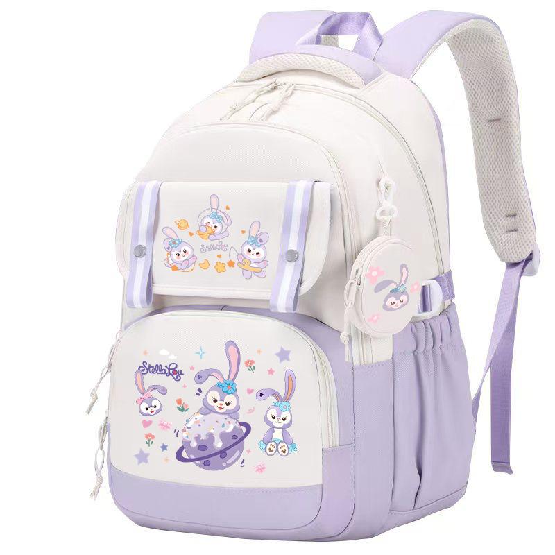 Campus Versatile Student School Bag Sweet Small Fresh Printed Backpack Macaron Color