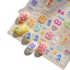 2026 Wealth & Luck 6D Embossed Mahjong New Year Nail Stickers