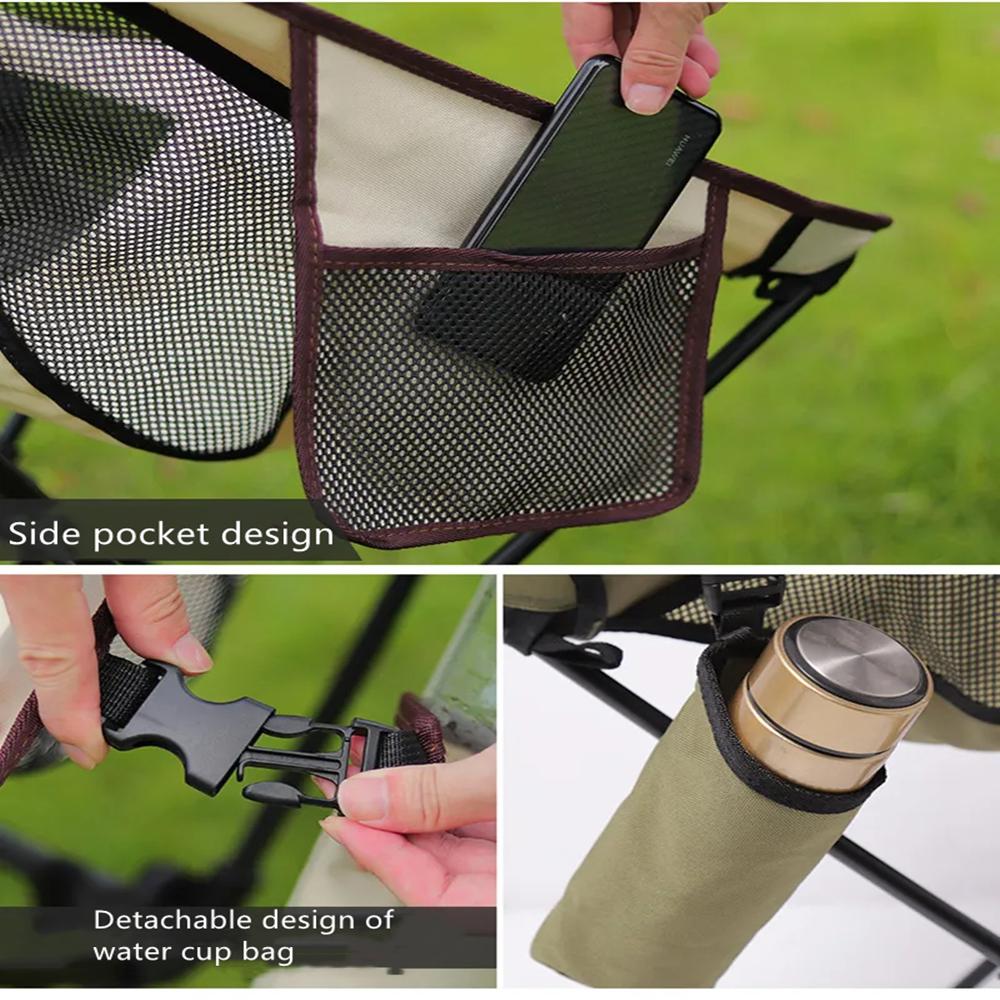 Portable Outdoor Camping Foldable Chair Beach Travel Relaxing Lightweight Lounges Folding Ultralight Aluminum Chairs