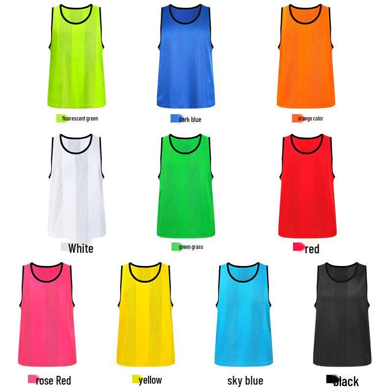 Customizable Team Football Vest: Numbered Training & School Exercise Uniform