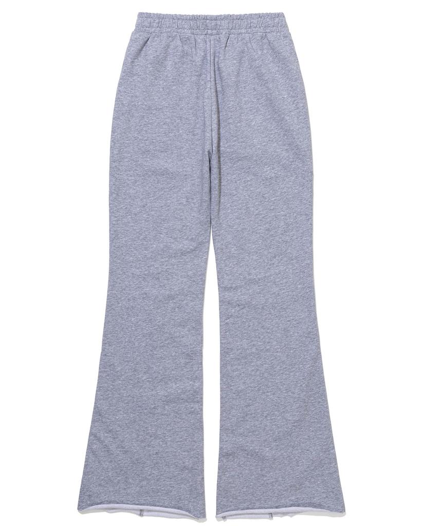 MOAA Raw Edge Flare Sweatpants (Black)