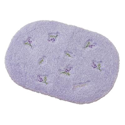 Senko Sweet Lavender Toilet Fabric Bath Mat 45 X 60 Cm Lavender Floral Pattern 15899 S.D.S Approx.