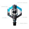 CRANKBROTHERS Candy 7 Pedals, Electric Blue/Black