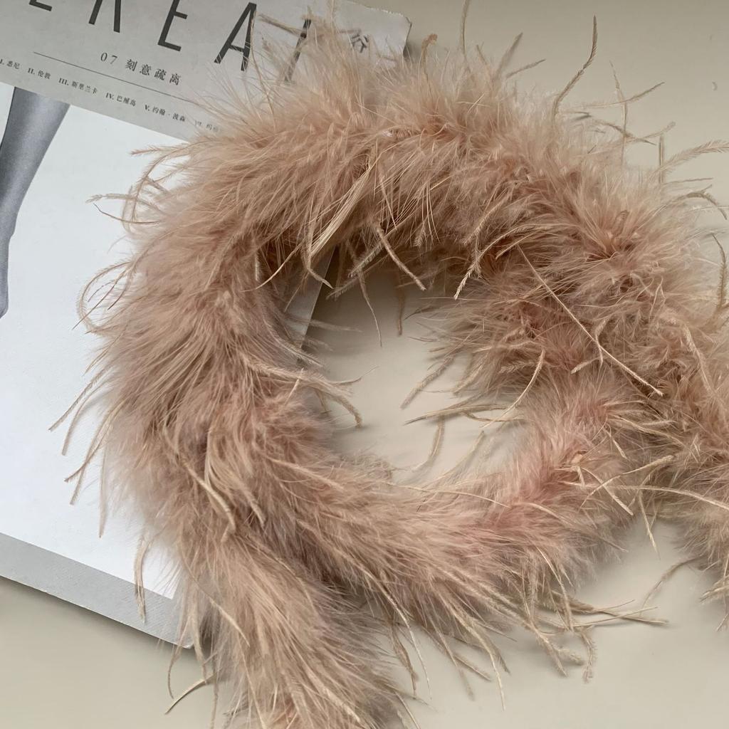 Colored Feather Strips, Ostrich Hair, Top Strips, Dance Costumes DIY Decorative Materials, Clothing Accessories