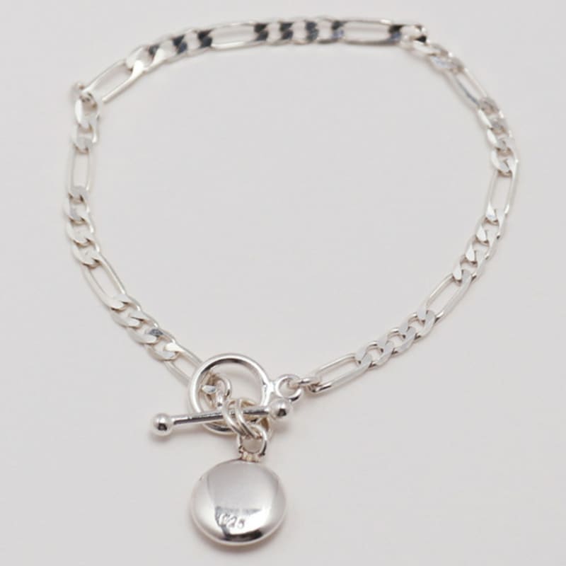 Weniger ist mehr Silber Knebelarmband