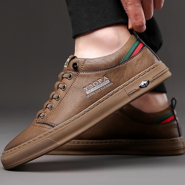 Herrenschuhe Neue Bequeme Lässige Lederschuhe Herren Board Schuhe