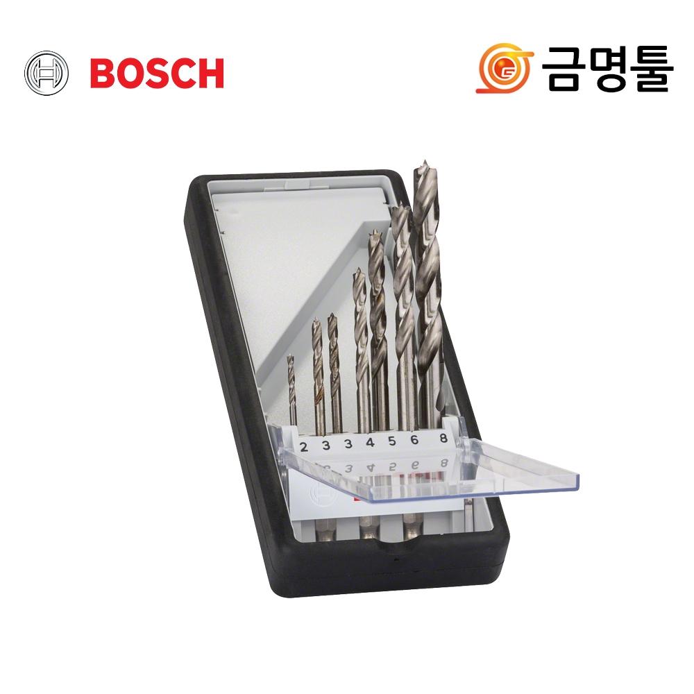 

Bosch 2607019923 Набор шестигранных сверл для деревообработки 7 шт. 2 8 мм Чехол для сверления по дереву