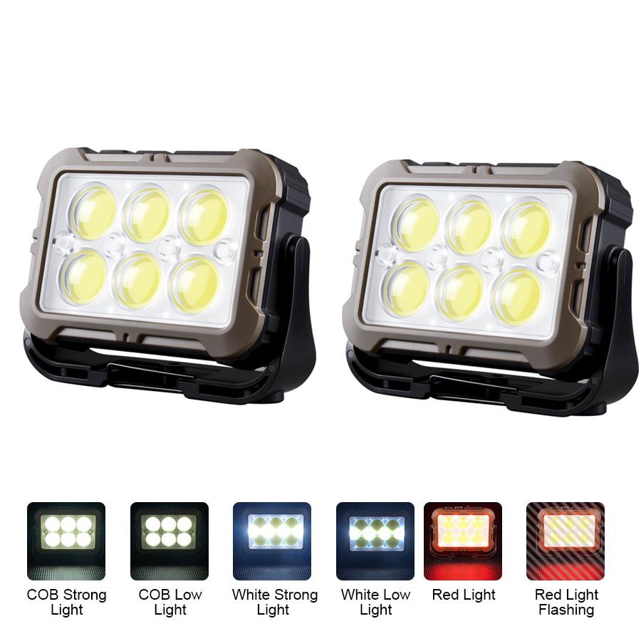 Portable Rechargeable Lanterns With Power Bank/with Magnetic Base Handle Outdoor Solar Hook Light For Emergency Outdoor Camping