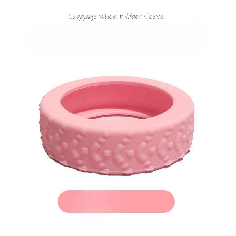 

Suitcase Wheel Covers Luggage Foot Wheel Protectors, Shock Absorbing Suitcase Wheel Protectors, Special Luggage Foot Wheel Protectors 1pc рожевий