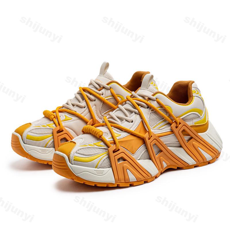 Fashion Men's Fashion Trend Low Top Casual Thick Soeld Shoes 2025 Autumn New Mesh Breathable Comfortable Versatile Niche Chunky sneakers