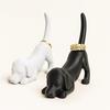 Dog Stretching Ring Holder Cute Dachshund Dog Tail Ring Organizer Resin Puppy Jewelry Holder for Desk Bedroom Decor Gift for Dog Lovers