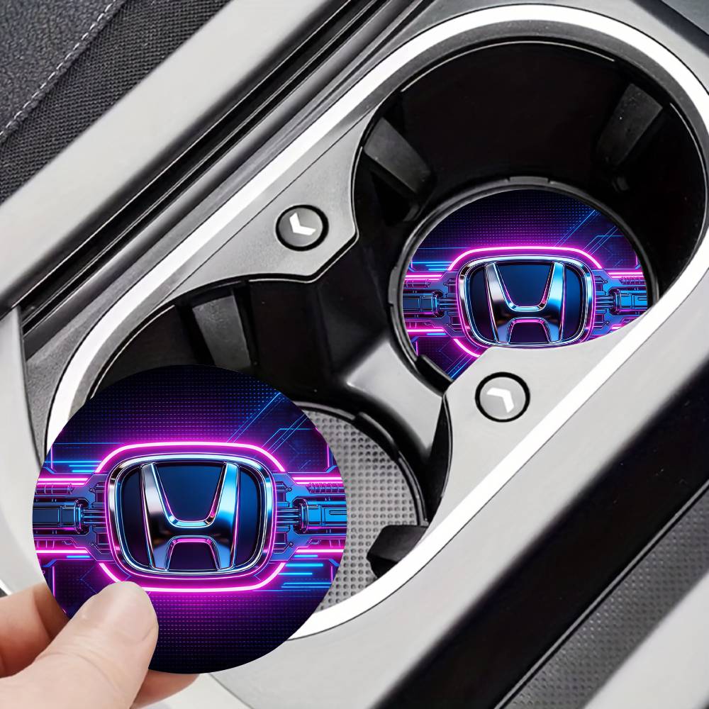 For Honda New Car Cup Holder Anti-Slip Silicone 7cm Insert Coaster Mat Universal Car Accessories Black Fit Most Cars