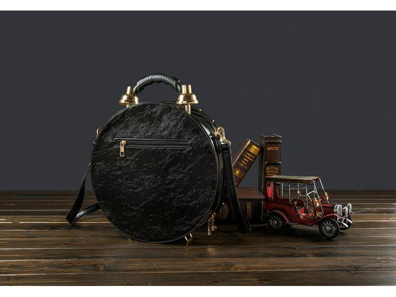 2025 Retro Korean-Style Handbag with Creative Clock Watch Design