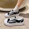 Segeltuchschuhe Plateau Frühling und Herbst Ein-Pedal Sportschuhe Board Schuhe ins Trend