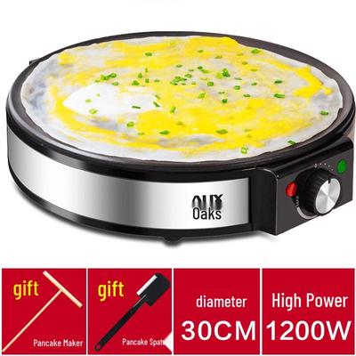 Aparat electric pentru clătite AUX: Aparat Multifuncțional pentru Clătite & BBQ, Tigaie Autentică pentru Clătite Subțiri, Gadget Popular pentru Uz Casnic.