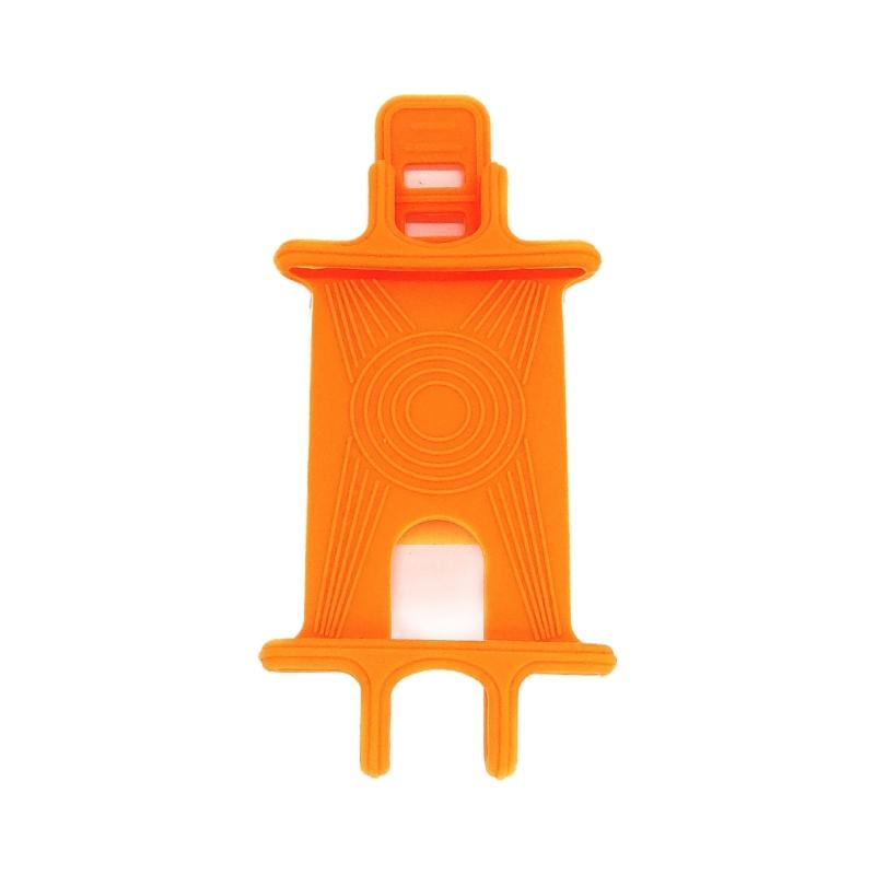 Flexible Silicones Phone Grip Durability Bicycles Handlebars Phone Mount for Mountain Bike Motorcycles Cycling оранжевый