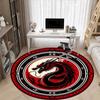 1pc Dragon YinYang Office Round Area Rug, Under Office Chairs Bedroom Living Room Home Decor, Room Deco, Available in Various Sizes