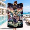 1PC Ayato Genshin Microfiber Beach Towel, Soft Lightweight And Quick-Dry, Ideal for Summer Travel, Beach Essential, Swimming Pool Gift