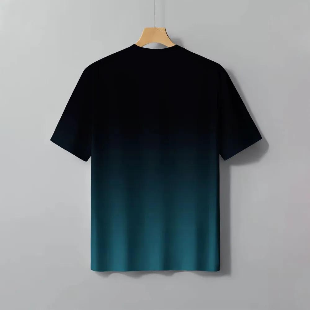 Short Sleeve Letters Stripe Print T-Shirt Casual Weekend Wear Crew Neck Men and Teens Vacation Resorts Spring/Summer/Fall