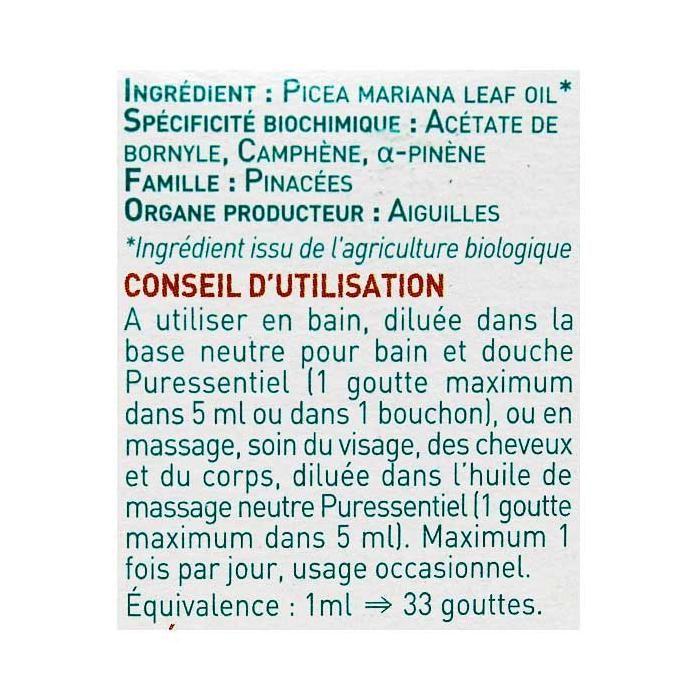 Puressentiel Huile Essentielle Épinette Noire Bio 5ml