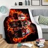 A Skull In A Hat Blanket Suitable For Sofa Bed Travel Camping Living Room Chair And Bed Nap Blanket Office Bed Camping Travel Multifunctional Gift
