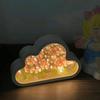 New Clouds Tulip Lamps LED Night Light Mirror Table Lamps DIY Bedroom Ornaments Decoration Mirror Table Lights