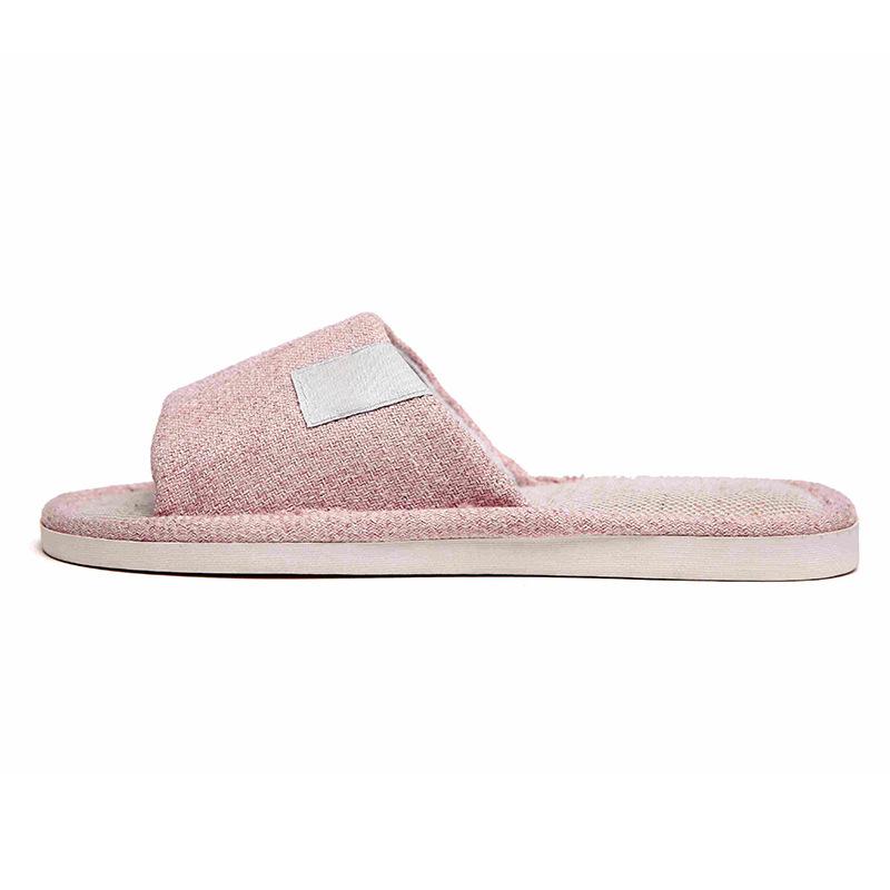 Linen slippers deodorant and non-slip indoor cotton and linen cool slippers women's summer breathable home leisure sandals free shipping