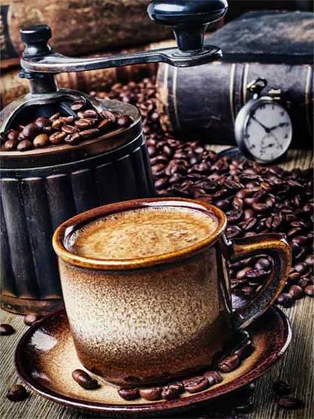 Diamond Art Painting Mosaic Coffee Cup Home Decor Embroidery Cross Stitch Beans Full Square/round Crystal Picture