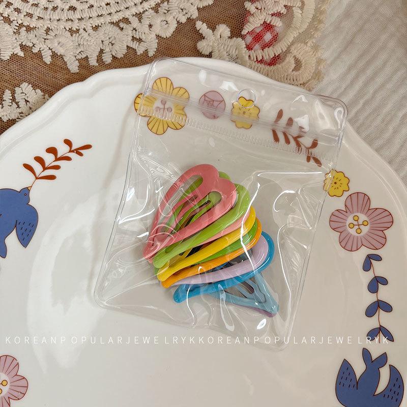 Set of 10 Cute Macaron-Colored Bobby Pins - Versatile Hair Accessories for Girls