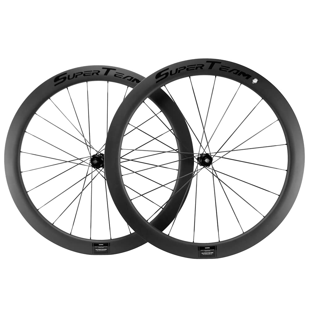 SUPERTEAM Carbon Speichen Scheibenbremse 50mm Tubeless Carbon Speichen