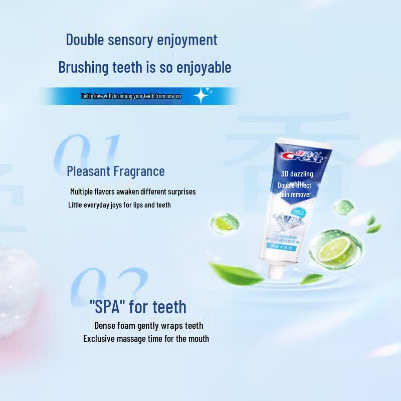 Crest 3D White Fresh & Bright Fluoride Toothpaste 170g