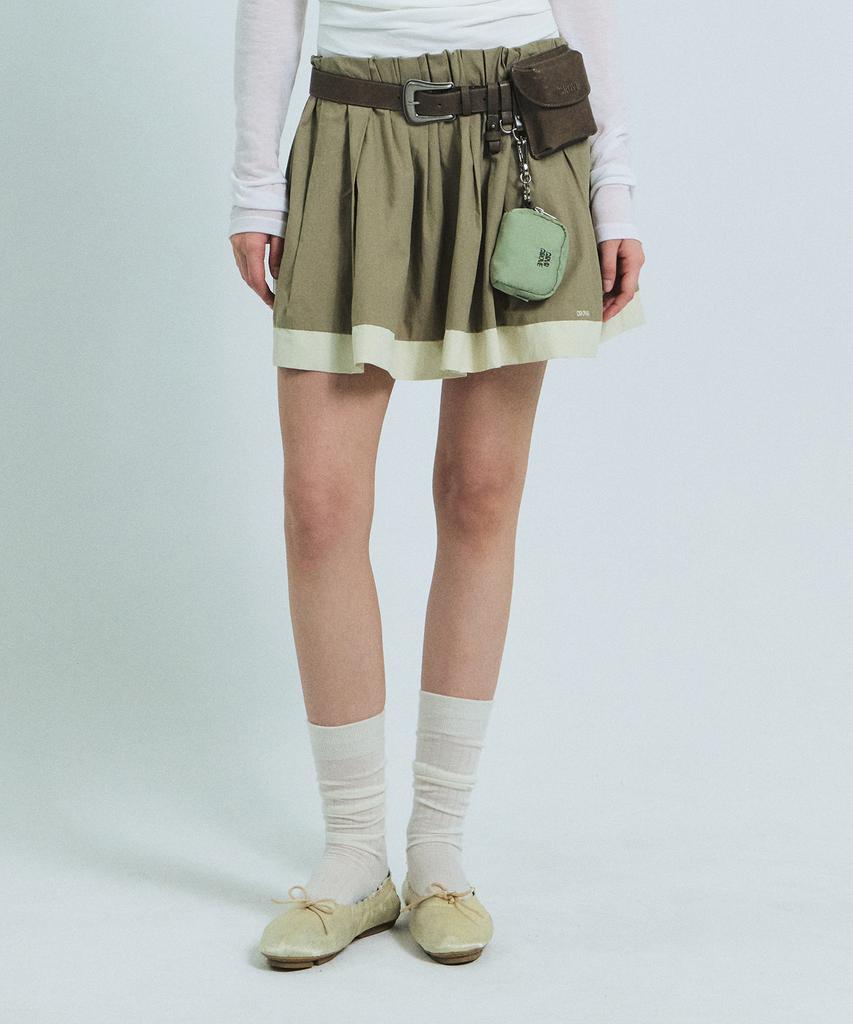 Grove Juli Flare Skirt (beige)