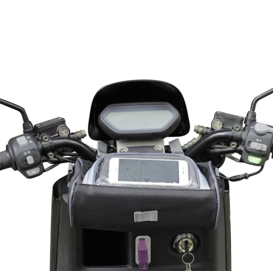 Upgrade Motorcycle Windshield Bag Electric Car Handlebar Fork Storage Container