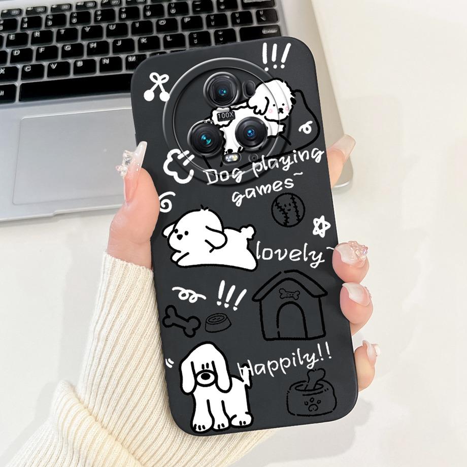 For Honor Magic5 Lite 5 Pro Magic4 Magic6 Lite Case Soft Silicone Back Cover Panda Marble Dragon Cat Astronaut Cartoon Bumper