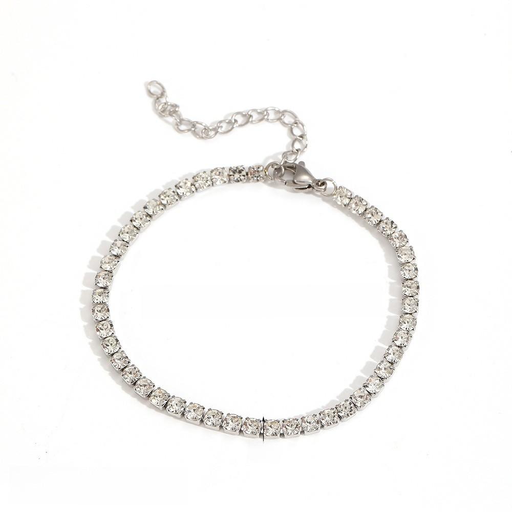Light Luxury Geometric Stainless Steel Bracelet With Cz Inlay For Women Gift Sales Event