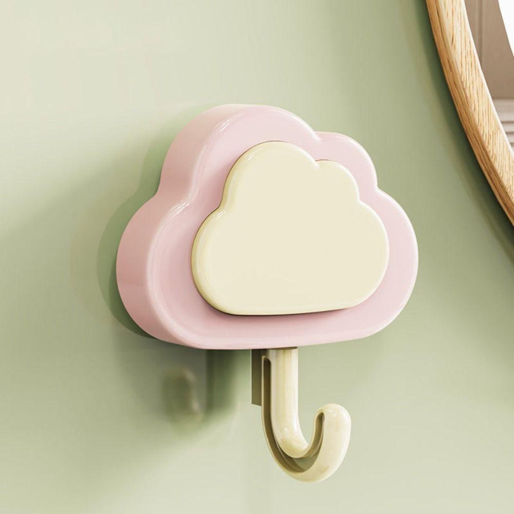 3 Pcs Home Decoration Cute Wall Hook Self Adhesive Key Holder Clothes Towel Hanger  Bathroom